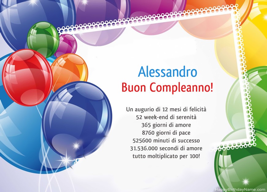 Buon compleanno Alessandro – immagine di buon compleanno n. 19