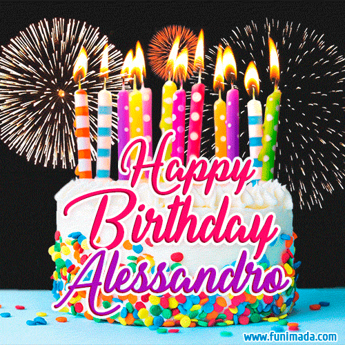 Buon compleanno Alessandro – GIF di buon compleanno n. 10