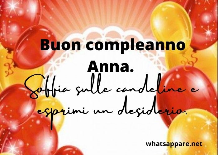 Auguri Di Buon Compleanno Anna – immagine di buon compleanno n. 170