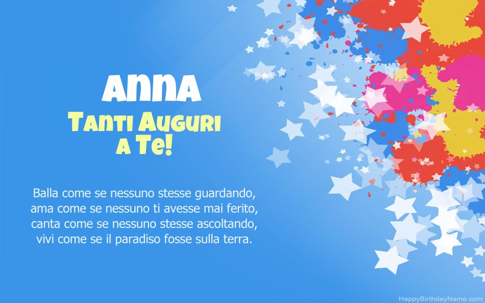 Auguri Di Buon Compleanno Anna – immagine di buon compleanno n. 147