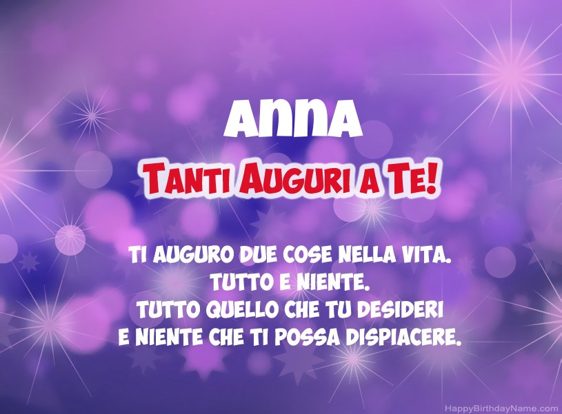 Auguri Di Buon Compleanno Anna – immagine di buon compleanno n. 150