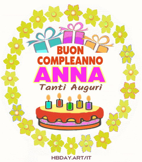 Auguri Di Buon Compleanno Anna – GIF di buon compleanno n. 48