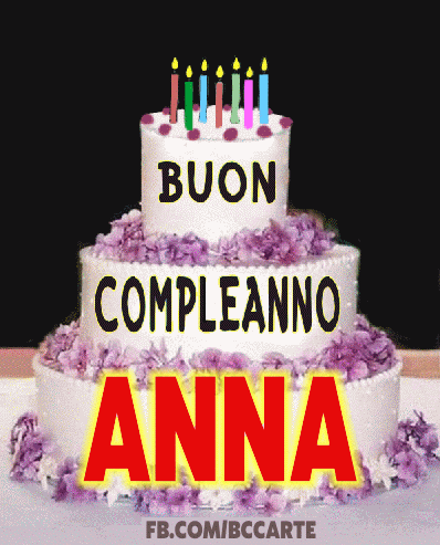 Auguri Di Buon Compleanno Anna – GIF di buon compleanno n. 37