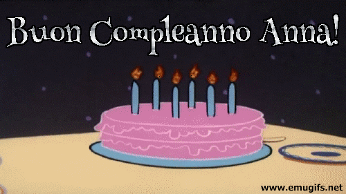 Auguri Di Buon Compleanno Anna – GIF di buon compleanno n. 53