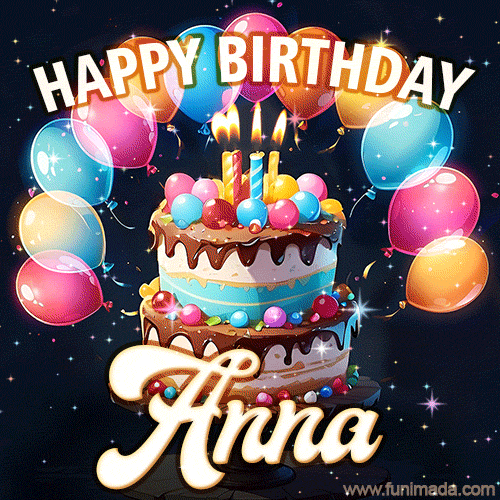 Auguri Di Buon Compleanno Anna – GIF di buon compleanno n. 76