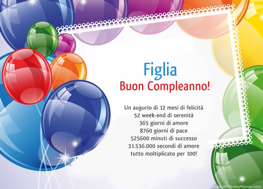 Bellissima lettera di buon compleanno per la figlia di 4 anni – immagine di buon compleanno n. 24