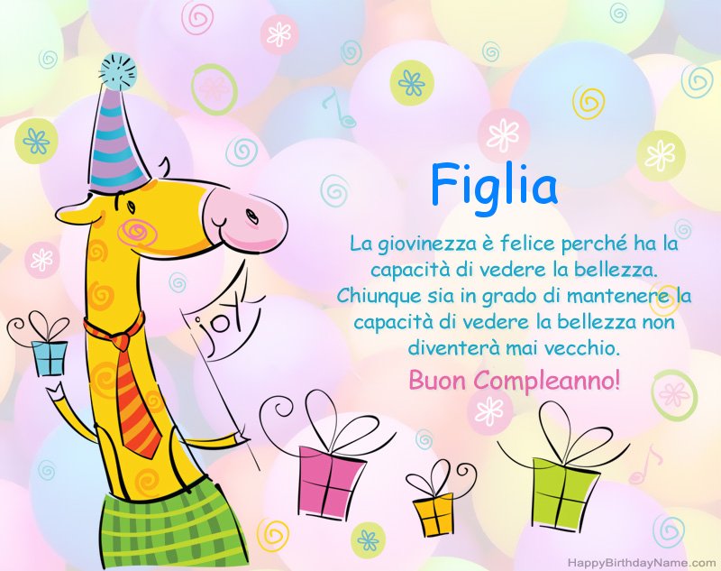 Bellissima lettera di buon compleanno per la figlia di 4 anni – immagine di buon compleanno n. 7
