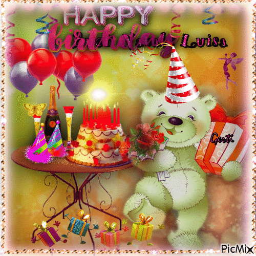 Buon compleanno Luisa – GIF di buon compleanno n. 37
