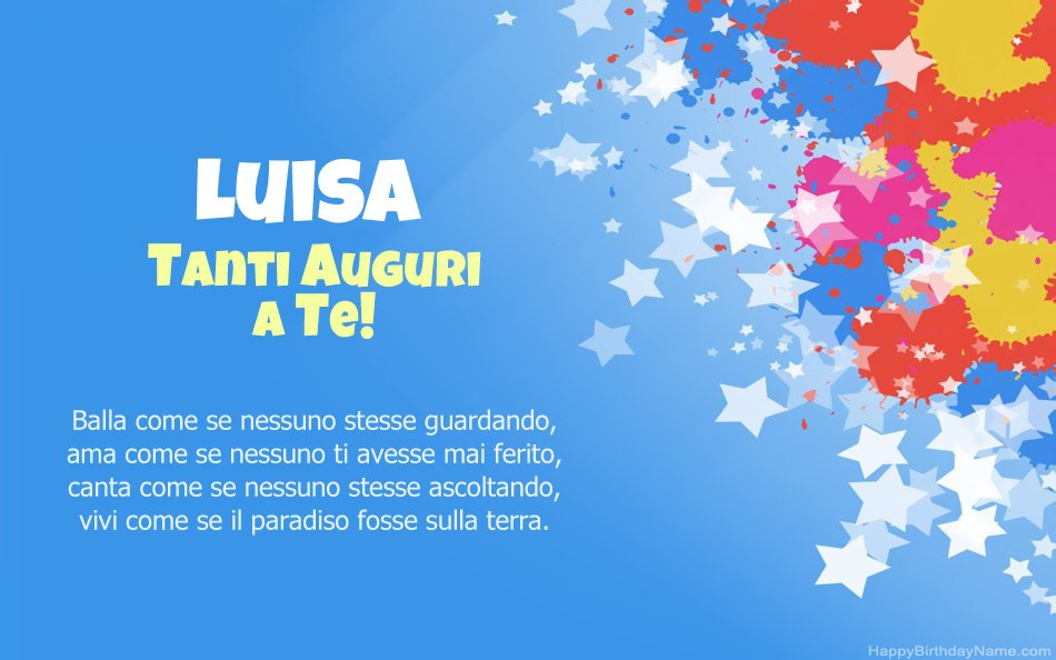 Buon compleanno Luisa – immagine di buon compleanno n. 90
