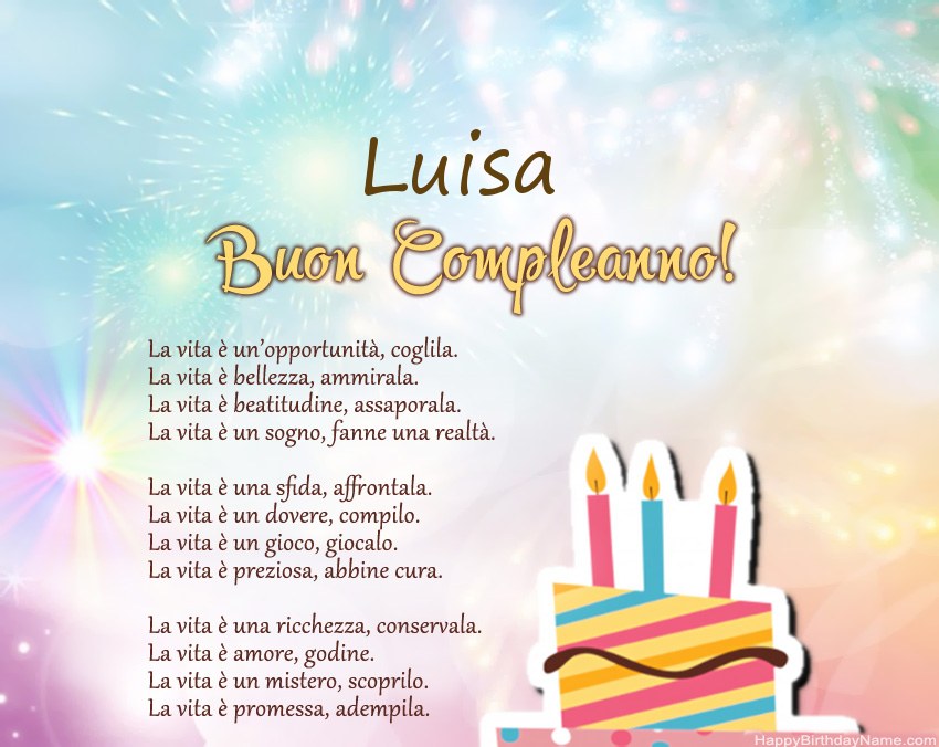 Buon compleanno Luisa – immagine di buon compleanno n. 93